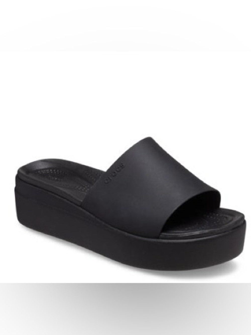 Crocs Brooklyn platform slides LiteRide foam footbeds for cushioning size 9